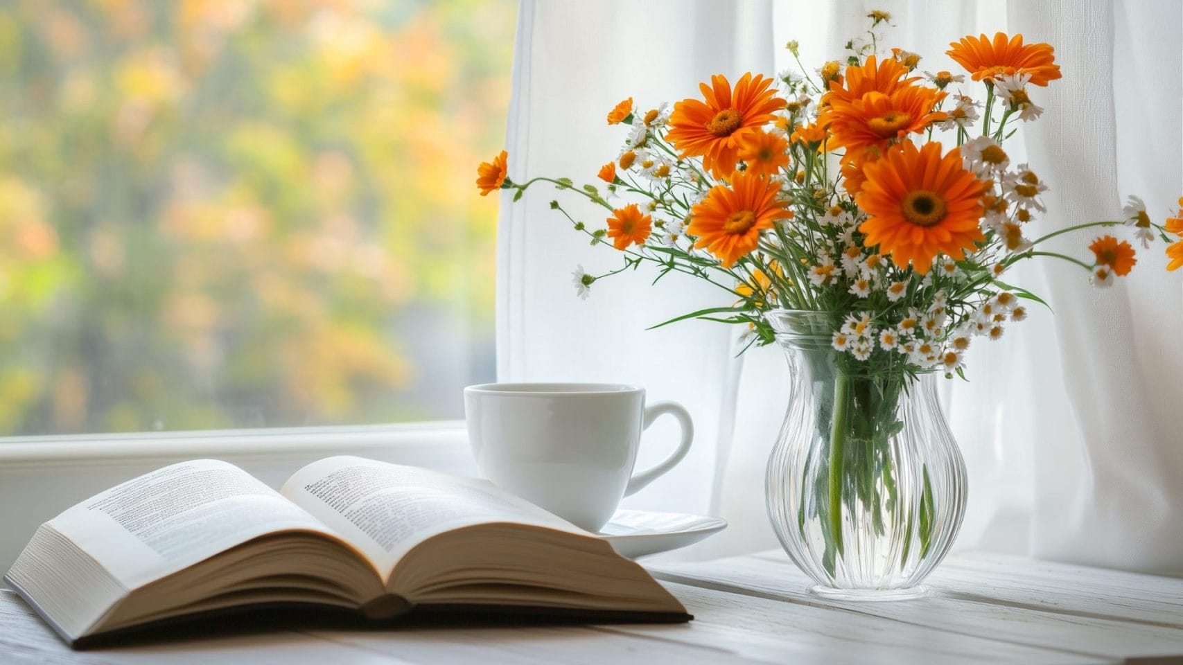 Peaceful flowers and open Bible representing comfort and cremation services in Rosenberg TX.