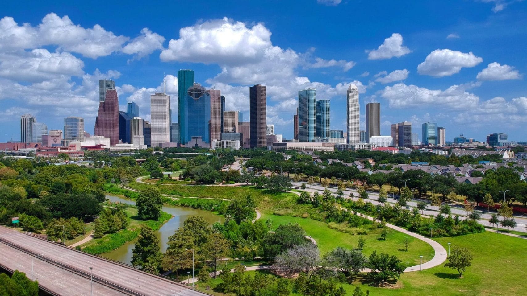 Houston skyline for cremation services and paperwork support in Texas