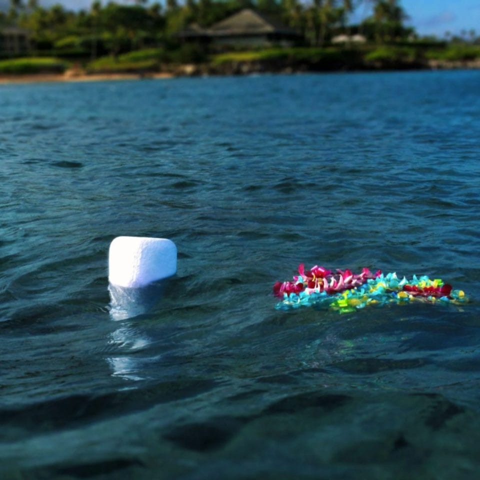 Eco Water Urn Floating in the Ocean