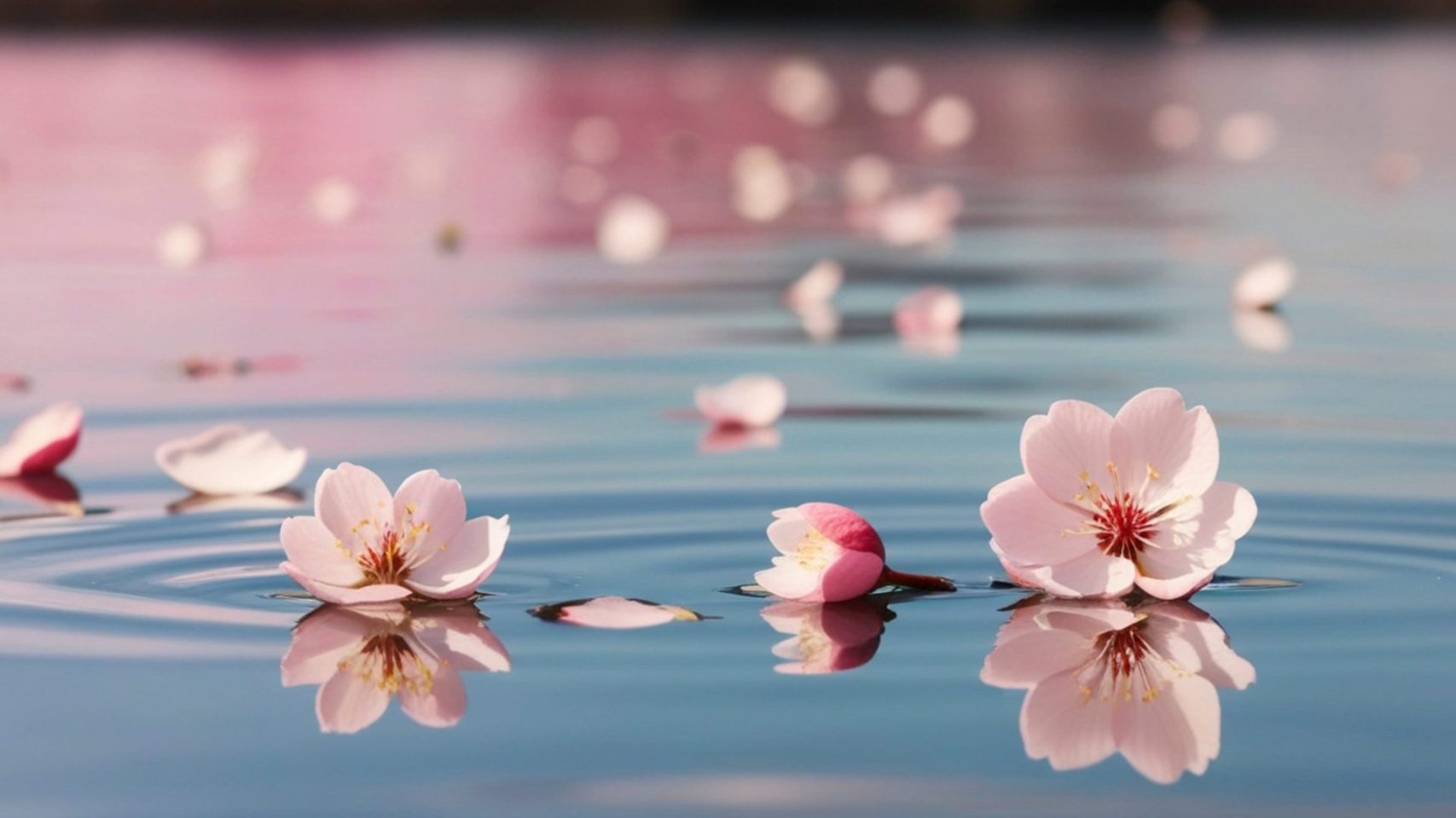 Pink flowers floating on water representing meaningful ways to honor a loved one after cremation